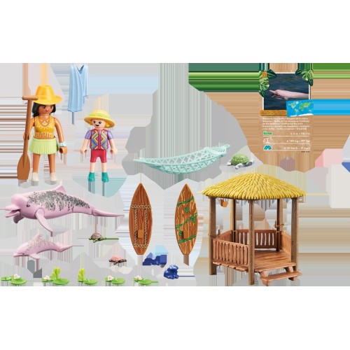 Playmobil Wiltopia Wiltopia - Paddling Tour With The River Dolphins 71143 4008789711434
