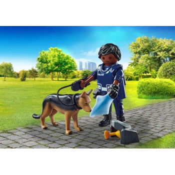 Playmobil Special Plus Αστυνομικός Με Σκύλο-Ανιχνευτή 71162 4008789711625