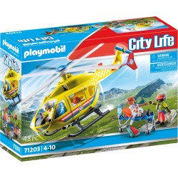 Playmobil City Life Ελικόπτερο Πρώτων Βοηθειών 71203 4008789712035