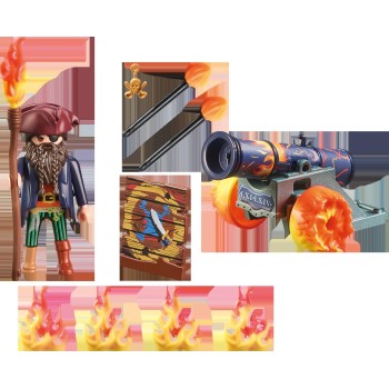 Playmobil Pirates Πειρατές Pirate With Cannon Gift Set 71189 4008789711892