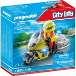 Playmobil City Life Rescue Motorcycle With Flashing Light 71205 4008789712059