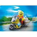 Playmobil City Life Rescue Motorcycle With Flashing Light 71205 4008789712059