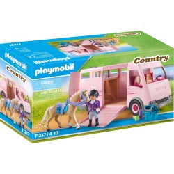 Playmobil Country Horse Transporter With Trainer 71237 4008789712370