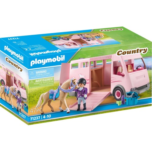 Playmobil Country Horse Transporter With Trainer 71237 4008789712370