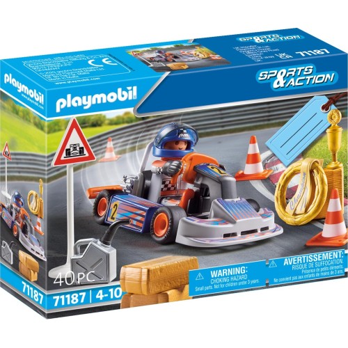 Playmobil Sports And Action Gift Set Αγώνας Go-Kart 71187 4008789711878