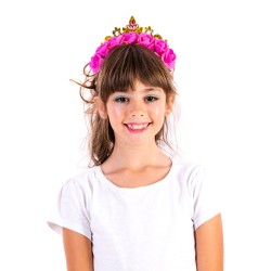 Fun Fashion Carnival Crown Accessory With Flowers 81139 5204745811395