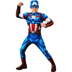 Rubies Childrens Captain America Deluxe  301004S 883028443642