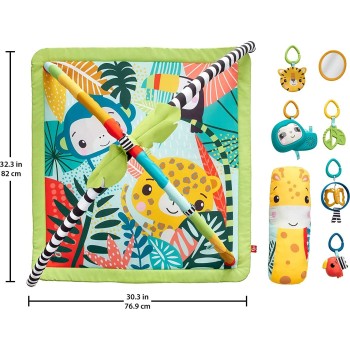 Mattel Γυμναστήριο Τροπικό Δασος 3 Σε 1 HJW08 194735095919