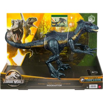 Mattel Jurassic World Track N Attack Indoraptor Με Φώτα, Ήχους Kαι Λειτουργίες Επίθεσης HKY11 194735110223