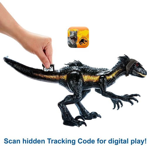 Mattel Jurassic World Track N Attack Indoraptor Με Φώτα, Ήχους Kαι Λειτουργίες Επίθεσης HKY11 194735110223