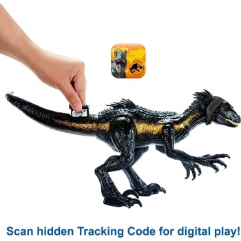 Mattel Jurassic World Track N Attack Indoraptor Με Φώτα, Ήχους Kαι Λειτουργίες Επίθεσης HKY11 194735110223