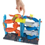 Mattel Hot Wheels City Track Set With 1 Car, 2-In-1 Race Tower That Tra HKX43 194735109654