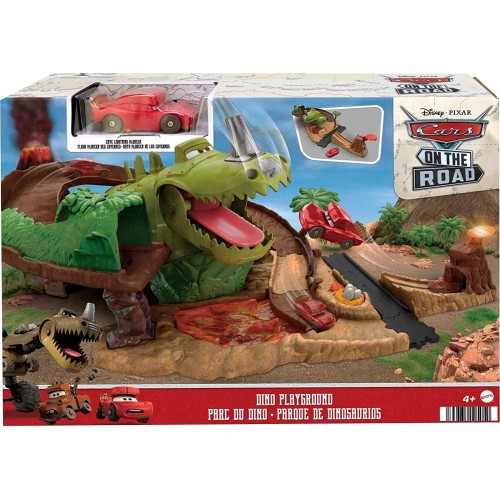 Mattel Disney Pixar Cars On The Road Σετ Παιχνιδιού Με Τυρανομισιόσαυρο Ρεξ HMD74 194735125050
