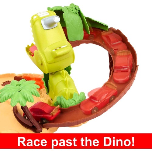 Mattel Disney Pixar Cars On The Road Σετ Παιχνιδιού Με Τυρανομισιόσαυρο Ρεξ HMD74 194735125050