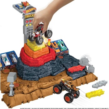 Mattel Hot Wheels Monster Trucks Arena Smashers Bone Shaker Ultimate Crush Yard Απόλυτο Σετ Συγκρούσεων HNB96 194735136612