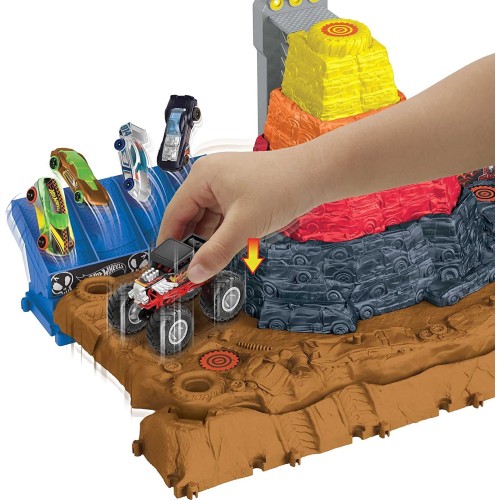 Mattel Hot Wheels Monster Trucks Arena Smashers Bone Shaker Ultimate Crush Yard Απόλυτο Σετ Συγκρούσεων HNB96 194735136612
