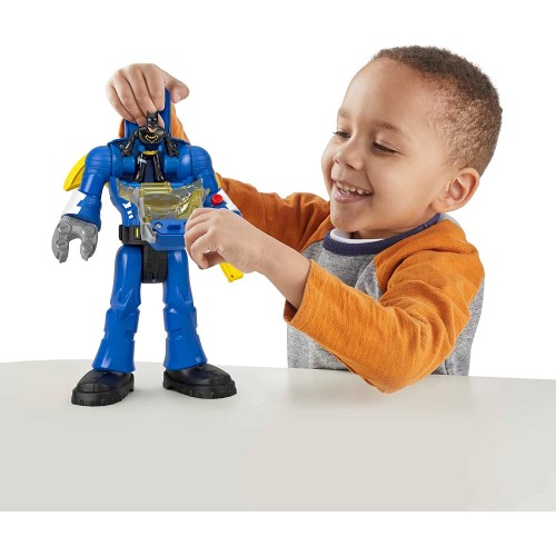 Mattel Imaginext Dc Super Friends Batman Toys, 12-Inch Robot Toy With Lights Sound Batman HMK87 / HGX98 194735060856