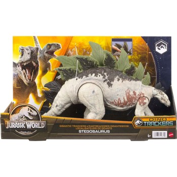 Mattel Jurassic World Dominion Dinosaur Figure Gigantic Trackers Stegosaurus With HLP23 / HLP24 194735116799