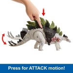 Mattel Jurassic World Dominion Dinosaur Figure Gigantic Trackers Stegosaurus With HLP23 / HLP24 194735116799