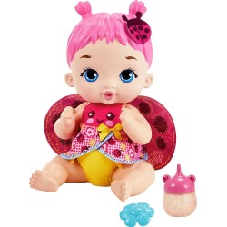 Mattel My Garden Baby Feed And Change Ladybug Doll With Accessories HMX27 194735134441
