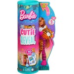 Mattel Barbie Dolls And Accessories, Cutie Reveal Doll With Tiger Plush Costume HKP99 194735106561