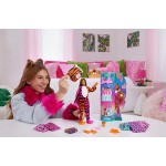 Mattel Barbie Dolls And Accessories, Cutie Reveal Doll With Tiger Plush Costume HKP99 194735106561