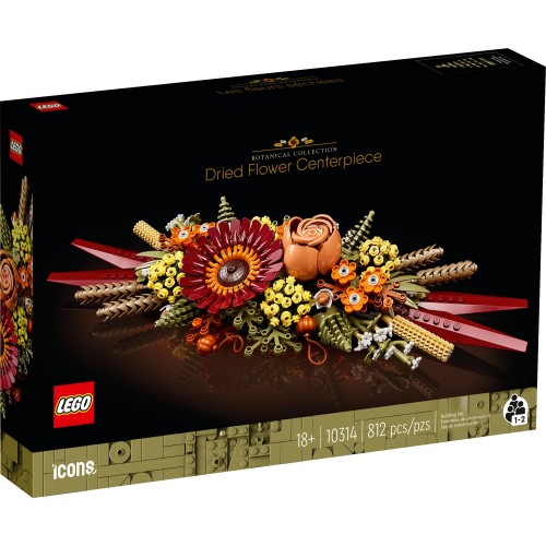 LEGO Icons Διακοσμητικό Με Αποξηραμένα Λουλούδια 10314 5702017416878