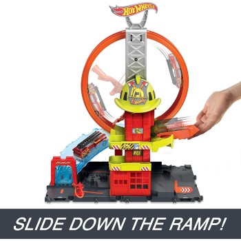 Mattel Hot Wheels City Πίστα Πυροσβεστικός Σταθμός HKX41 194735109661