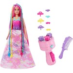 Mattel Barbie Doll, Fantasy Hair With Braid And Twist Styling, Rainbow Extensions, HNJ06 194735141579