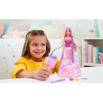 Mattel Barbie Πριγκίπισσα Ονειρικά Μαλλιά Fantasy Hair With Braid And Twist Styling, Rainbow Extensions HNJ06 194735141579