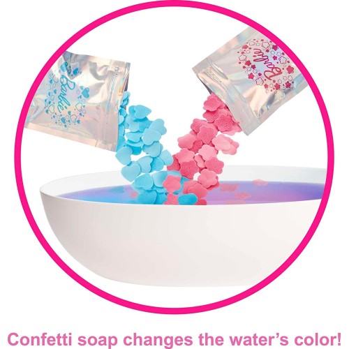 Mattel Barbie Doll And Bathtub Playset With Puppy, Kids Toys, Blonde, Colorful HKT92 194735108220