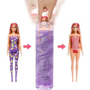 Mattel Barbie Dolls And Accessories, Color Reveal Doll, Scented With 7 Surprises HJX49 194735097517