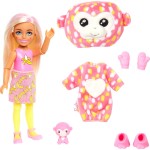 Mattel Barbie Small Dolls And Accessories, Cutie Reveal Chelsea Doll With Monkey HKR14 194735106820