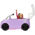 Mattel Barbie Car, Kids Toys, Electric Vehicle With Charging Station And Plug HJV36 194735095087