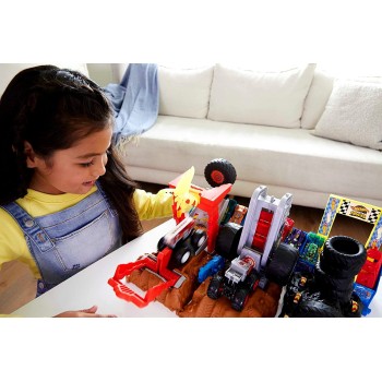 Mattel Hot Wheels Monster Trucks Arena Smashers 5-Alarm Fire Crash Challenge Plays HNB87 / HNB90 194735136537