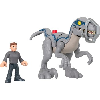 Mattel Imaginext Jurassic World Dominion Dinosaur Toy Set With Blue And Owen Grady GVV65 / HKG15 194735102969