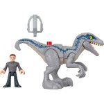Mattel Imaginext Jurassic World Dominion Dinosaur Toy Set With Blue And Owen Grady GVV65 / HKG15 194735102969