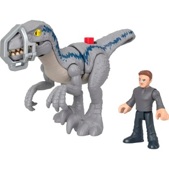 Mattel Imaginext Jurassic World Dominion Dinosaur Toy Set With Blue And Owen Grady GVV65 / HKG15 194735102969