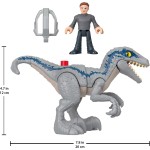 Mattel Imaginext Jurassic World Dominion Dinosaur Toy Set With Blue And Owen Grady GVV65 / HKG15 194735102969
