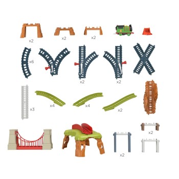 Mattel Thomas And Friends Percy 6-In-1 Τομας Το Τρενακι - Builder Σετ 6 Σε 1 HHN26 194735072712