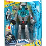 Mattel Imaginext DC Super Friends, Batman Toys, 12-inch Robot Toy With Lights Sounds and Insider Figure, Defender Grey HMK87 / H