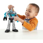 Mattel Imaginext DC Super Friends, Batman Toys, 12-inch Robot Toy With Lights Sounds and Insider Figure, Defender Grey HMK87 / H