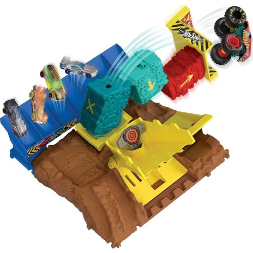Mattel Hot Wheels Monster Trucks Arena Smashers Demo Derby Car Jump Challenge HNB92 / HNB94 194735136599