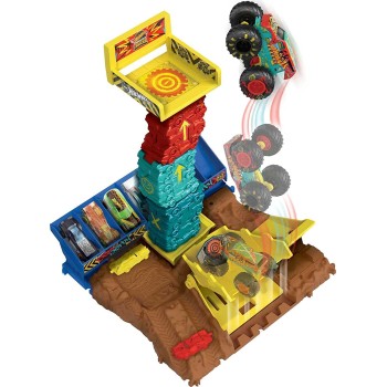 Mattel Hot Wheels Monster Trucks Arena Smashers Demo Derby Car Jump Challenge HNB92 / HNB94 194735136599