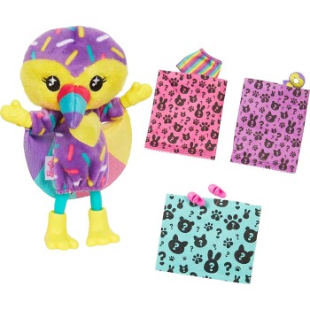 Mattel Barbie Small Dolls and Accessories, Cutie Reveal Chelsea Doll With Toucan Plush Costume and 7 Surprises Including Color C