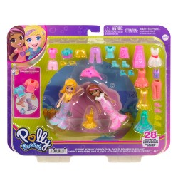 Mattel Polly - Νεα Κουκλα Με Μοδες Μεγαλο Pack Seashine Mermaid HNF51 / HKV96 194735108886