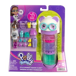 Mattel Polly - Style Spinner Fashion Closet Panda HKW04 / HKW05 194735108930