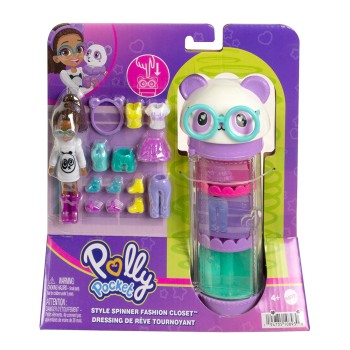 Mattel Polly - Κουκλα Με Μοδες Σε Κυλινδρο Panda HKW04 / HKW05 194735108930