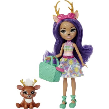 Mattel Enchantimals Baby Best Friends Κουκλα K Ζωακια Φιλαρακια Με Εκπληξεις Danessa Deer and Sprint HLK83 / HLK84 194735114023