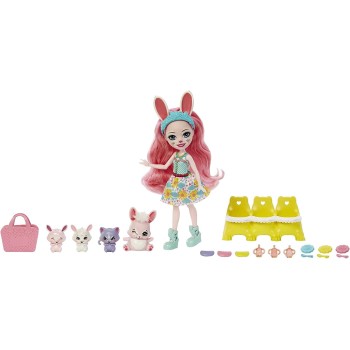 Mattel Enchantimals Baby Best Friends Κουκλα K Ζωακια Φιλαρακια Με Εκπληξεις Bree Bunny and Twist HLK83 / HLK85 194735114030